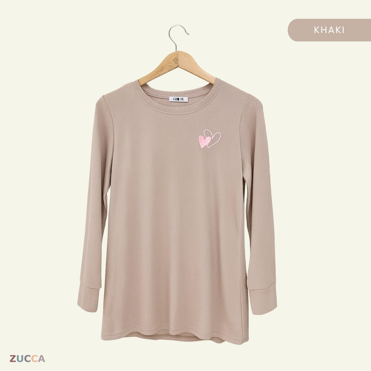 ZUCCA ARISA KASUAL LENGAN PANJANG SWEATSHIRT-MA094