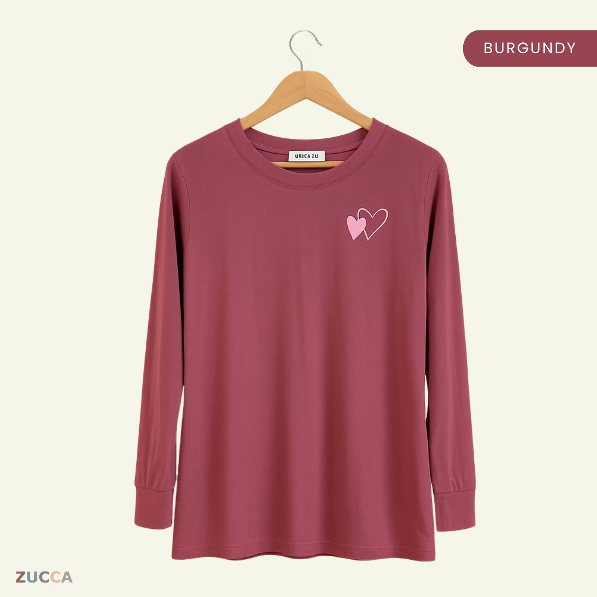 ZUCCA ARISA KASUAL LENGAN PANJANG SWEATSHIRT-MA094