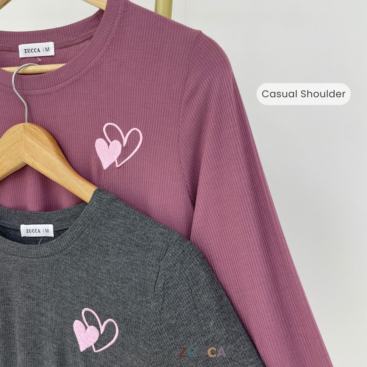 ZUCCA ARISA KASUAL LENGAN PANJANG SWEATSHIRT-MA094