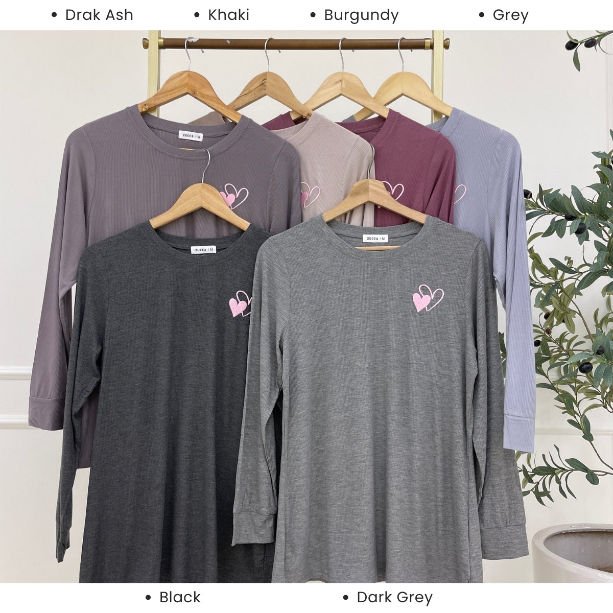 ZUCCA ARISA KASUAL LENGAN PANJANG SWEATSHIRT-MA094