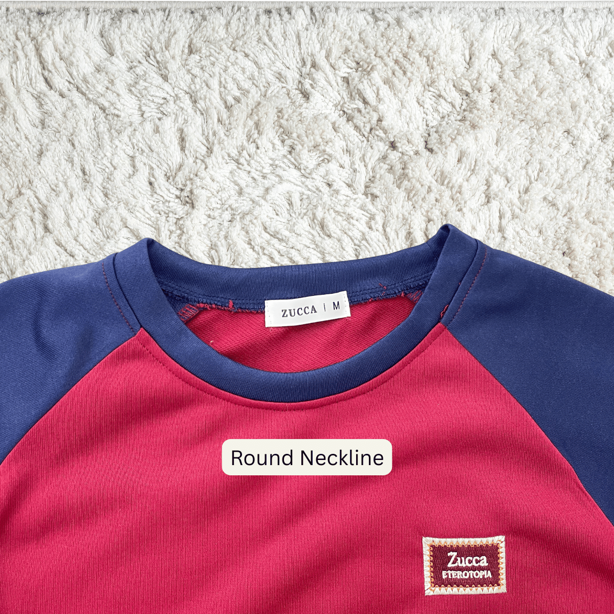 ZUCCA JAMIE TOP KASUAL LENGAN PANJANG RAGLAN-MA096