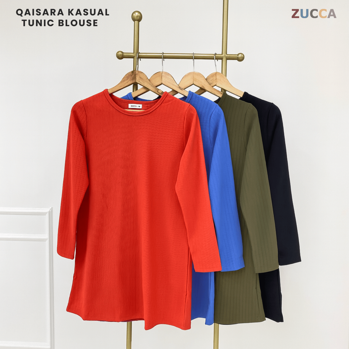ZUCCA QAISARA KASUAL TUNIC BLOUSE -MA097