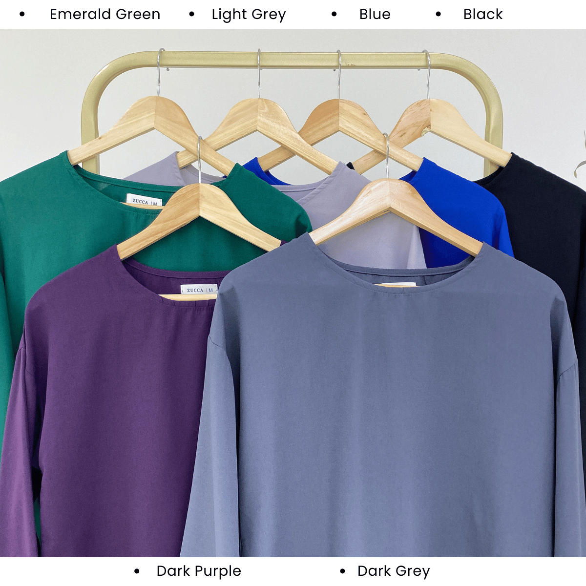 ZUCCA SUHADA FLORAL ELEGANCE EMBROIDERED BLOUSE -MA098 Blouses