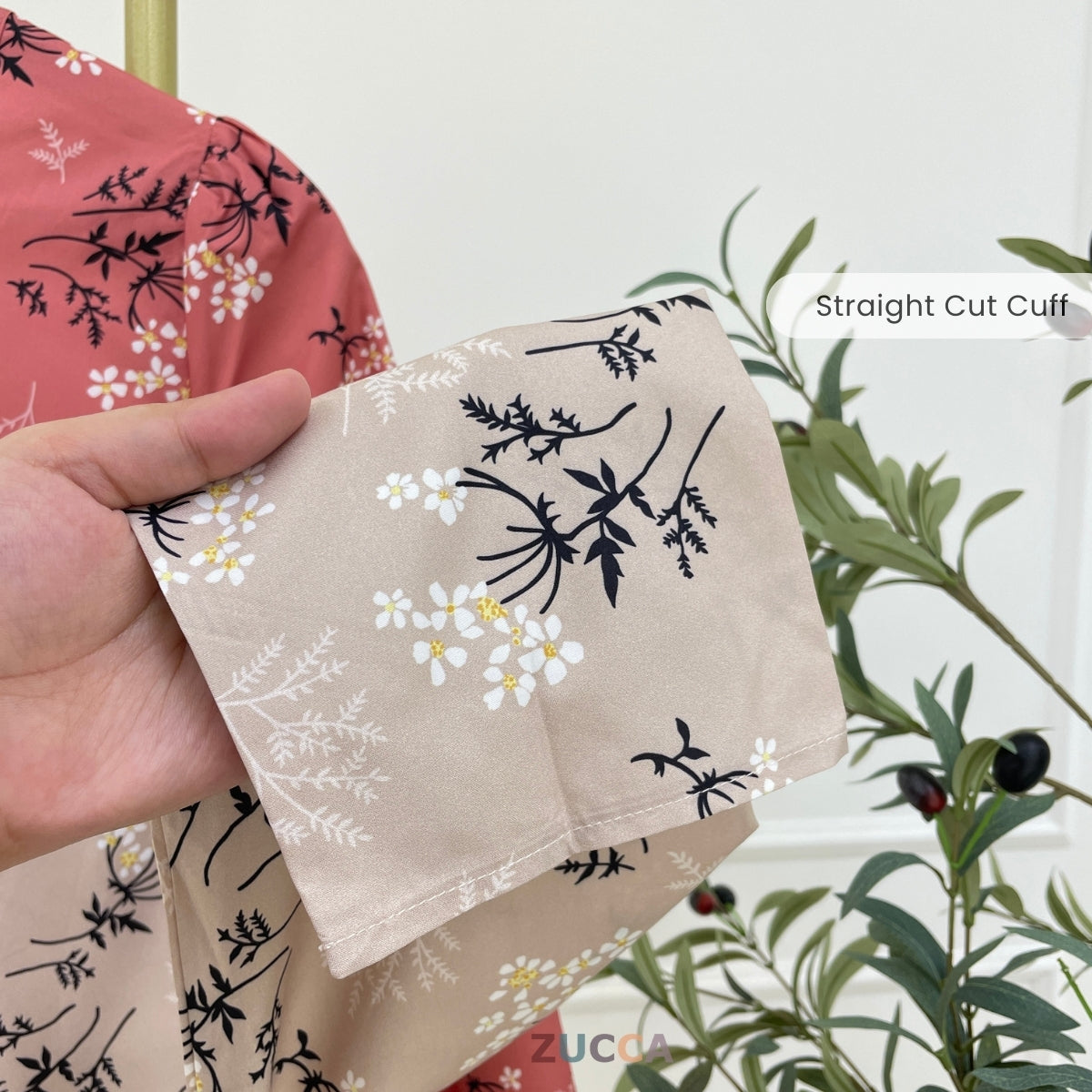 ZUCCA PRITA WOMEN KASUAL BLOUSE FLORAL LENGAN PANJANG - MA100