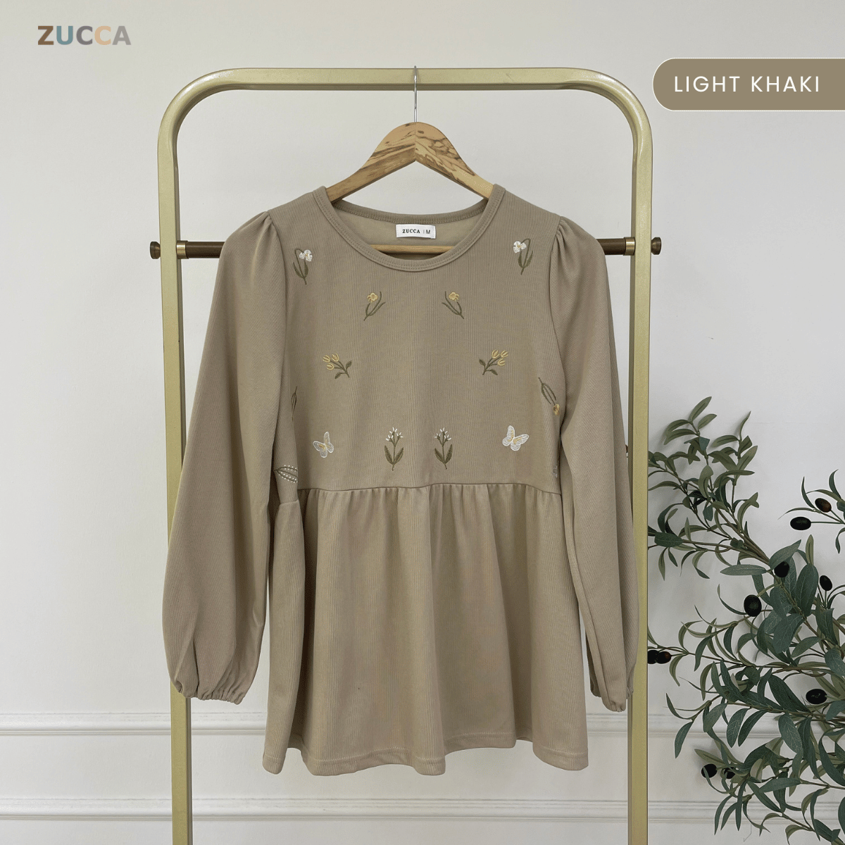 ZUCCA FAHIZA DOLLY BLOUSE PEREMPUAN EMBROIDERED FLOWER - MA101