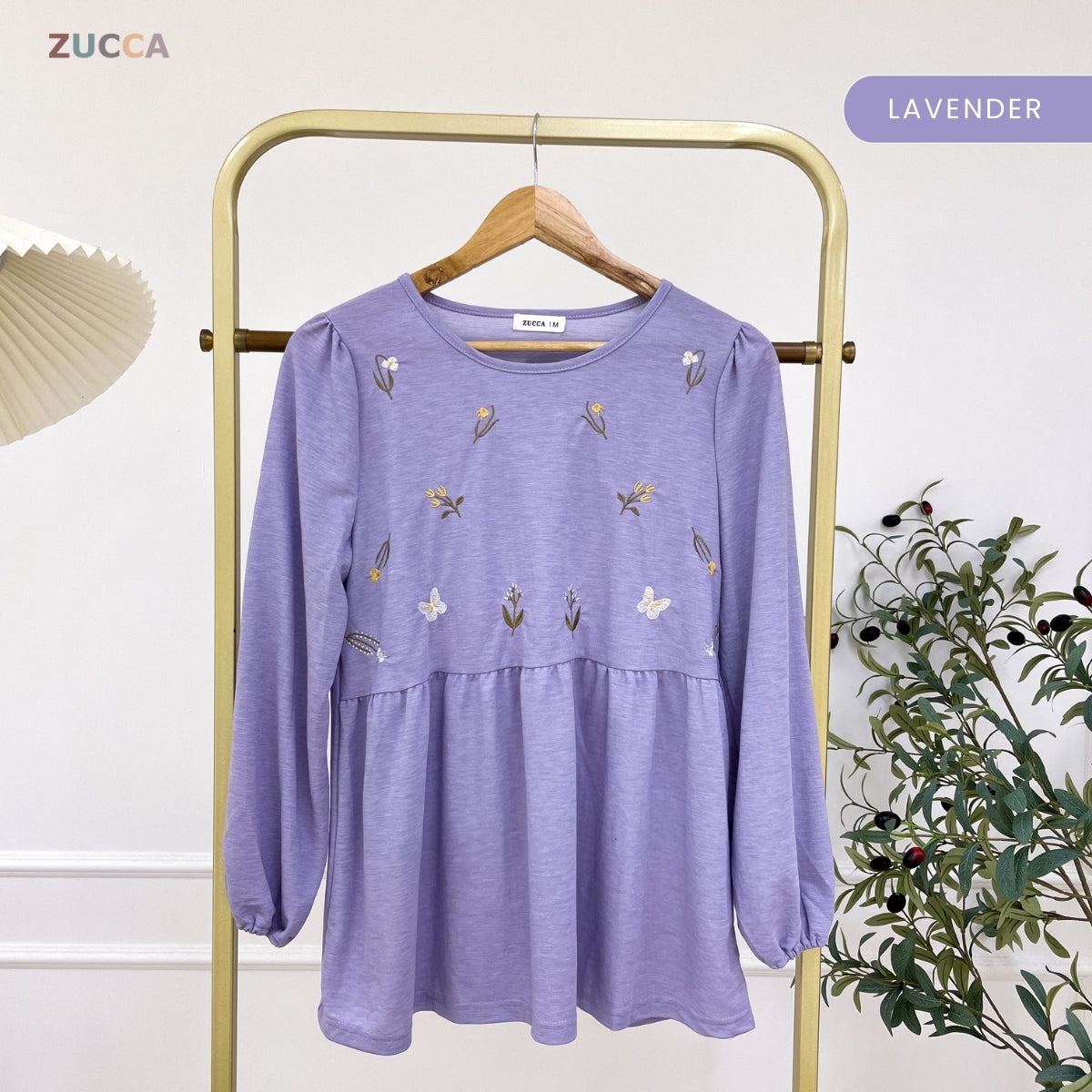 ZUCCA FAHIZA DOLLY BLOUSE PEREMPUAN EMBROIDERED FLOWER - MA101
