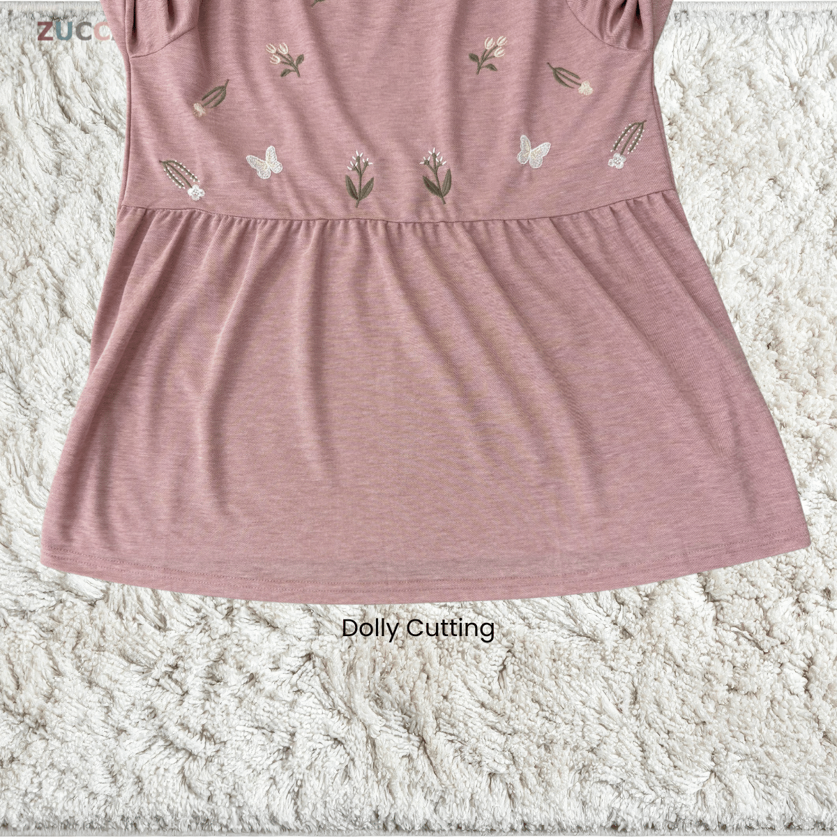 ZUCCA ARLIZA DOLLY BLOUSE PEREMPUAN EMBROIDERED FLOWER - MA101