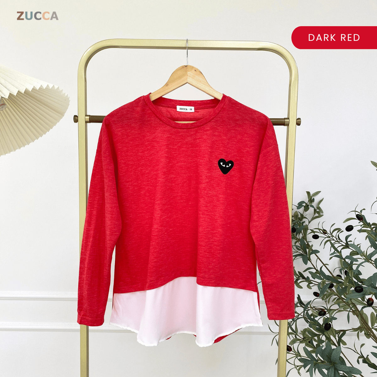 ZUCCA ALAYNA TWO TONED WOMEN KASUAL SHIRT LONG SLEEVE - MA103