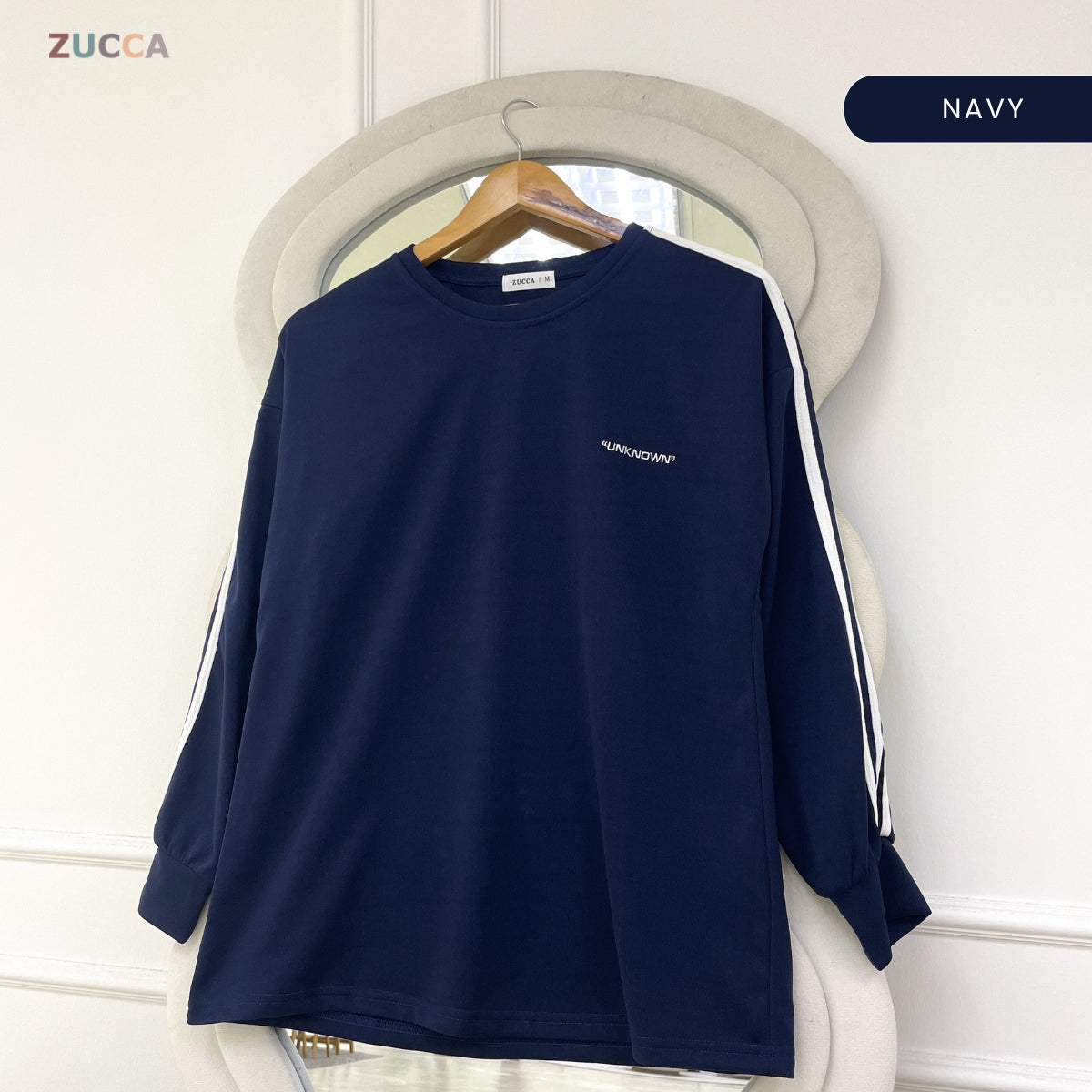 ZUCCA FINDA WOMEN KASUAL SHIRT PLAIN SHIRT LONG SLEEVE - MA108