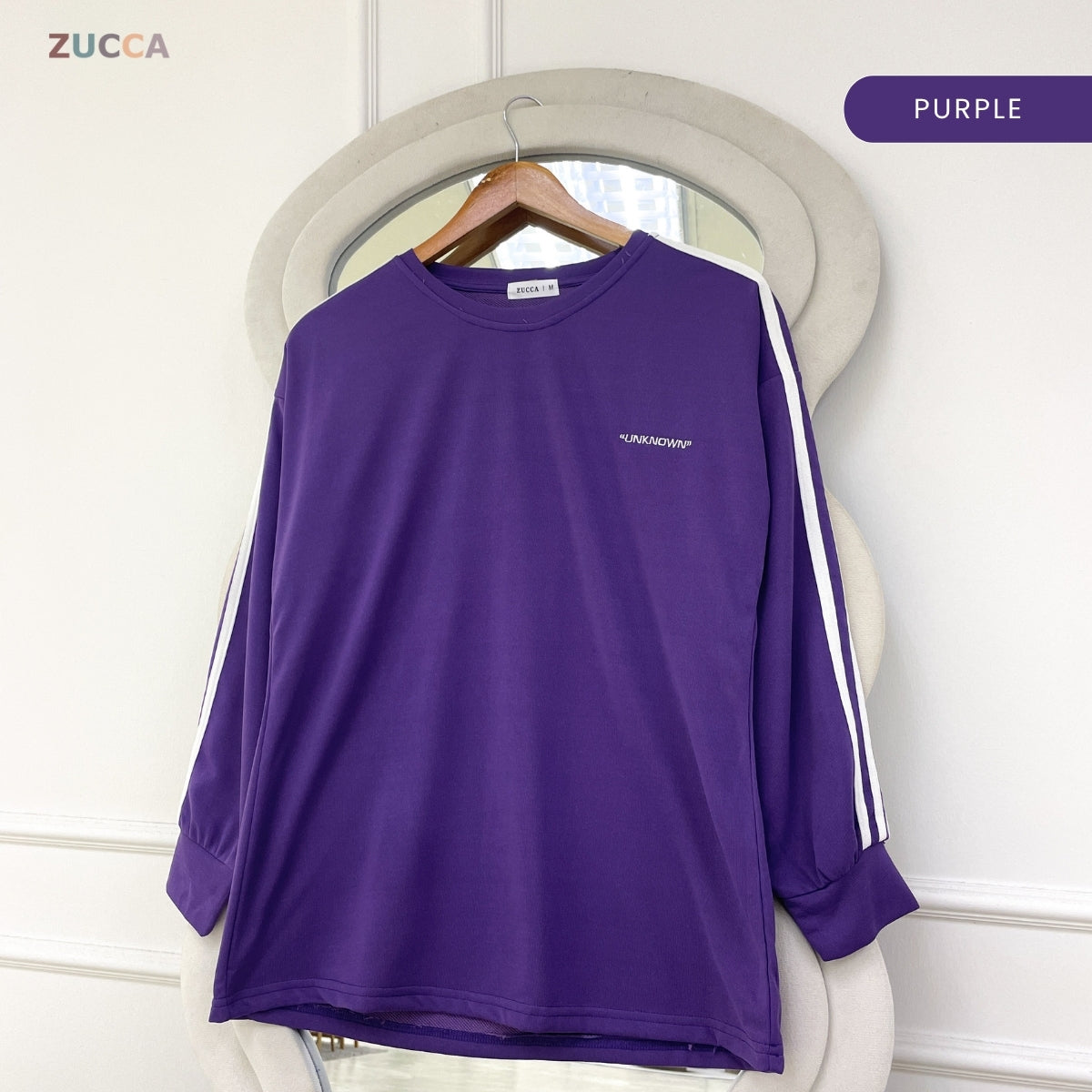 ZUCCA FINDA WOMEN KASUAL SHIRT PLAIN SHIRT LONG SLEEVE - MA108