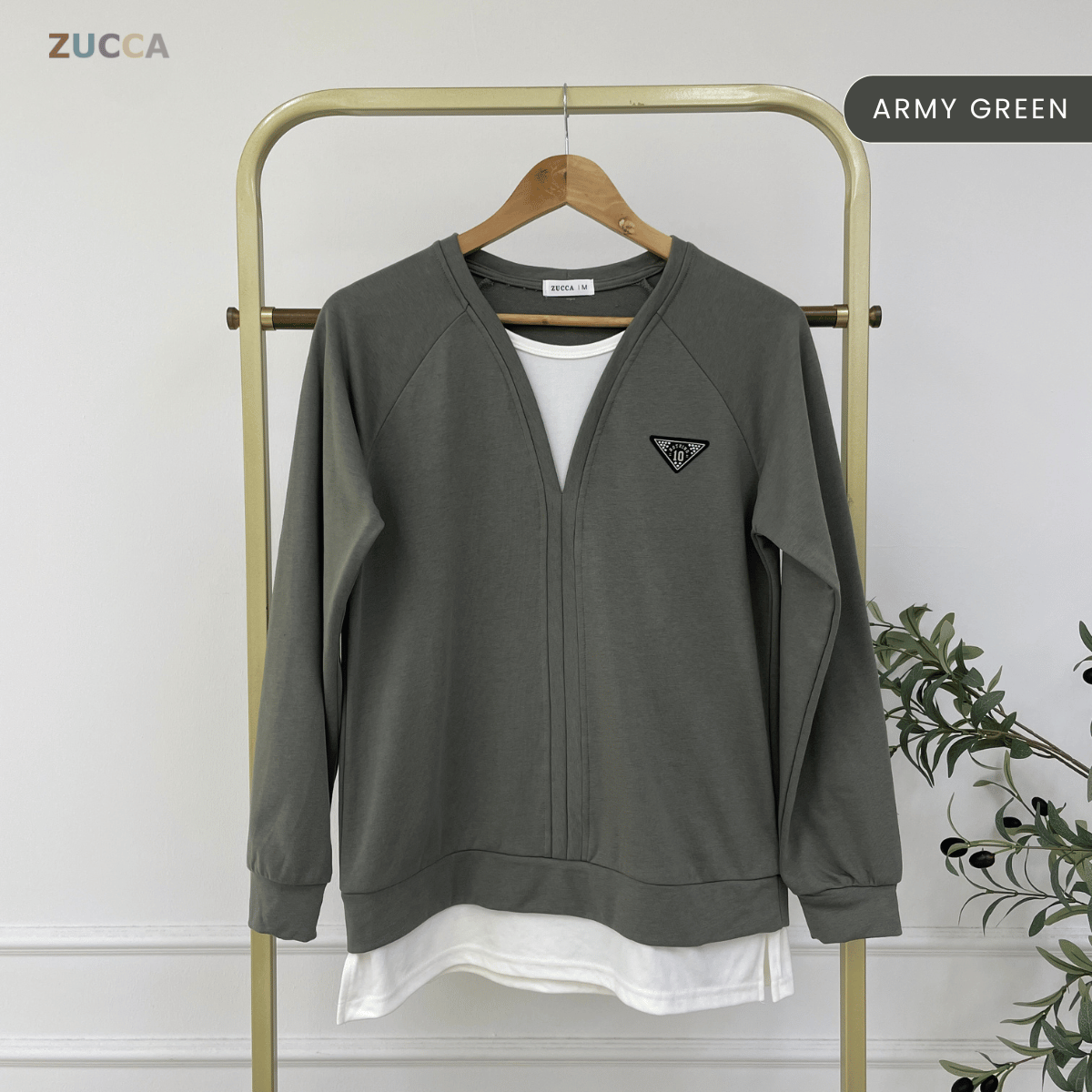 ZUCCA AZREEN PEREMPUAN KASUAL SHIRT LAYERED LONG SLEEVE - MA109