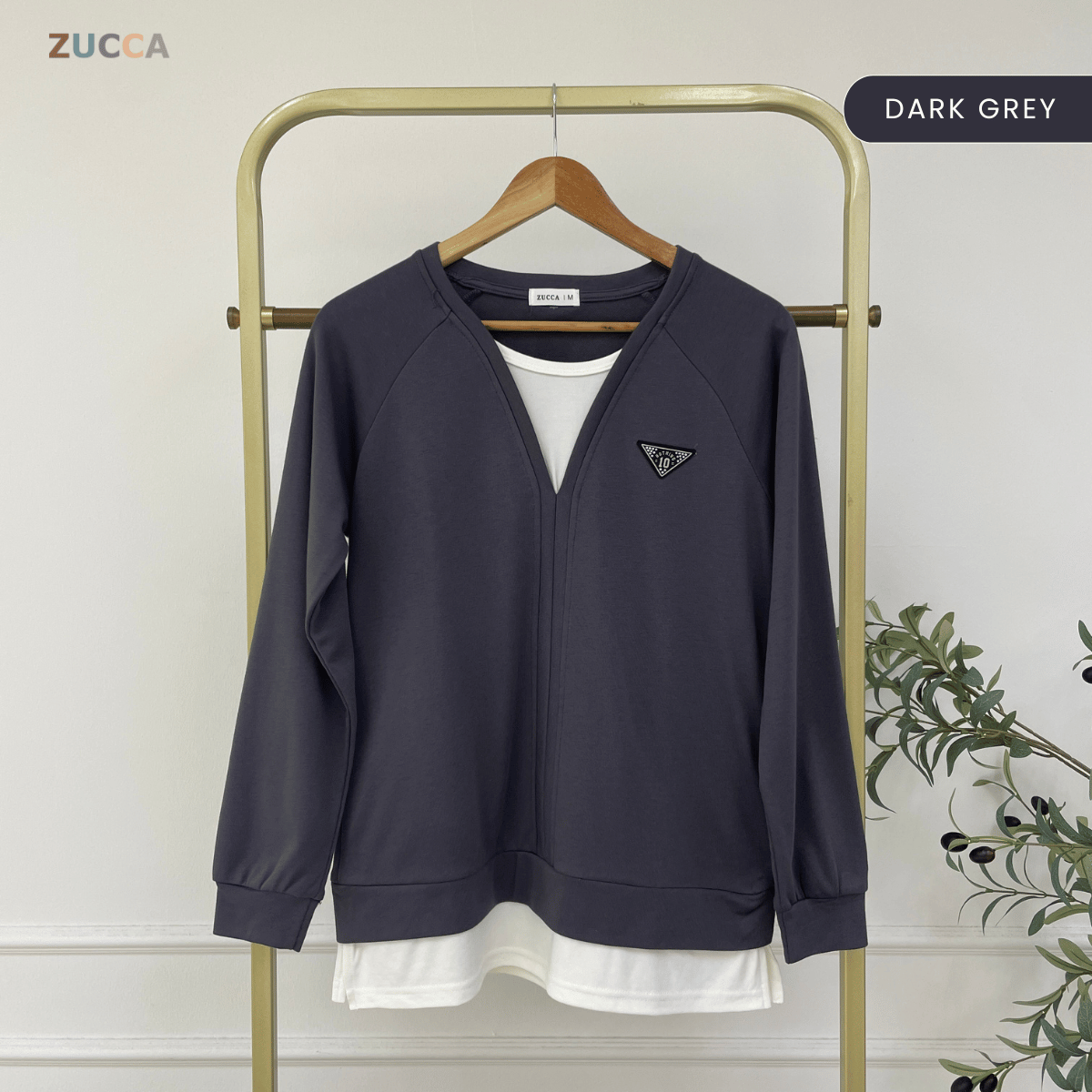 ZUCCA AZREEN PEREMPUAN KASUAL SHIRT LAYERED LONG SLEEVE - MA109