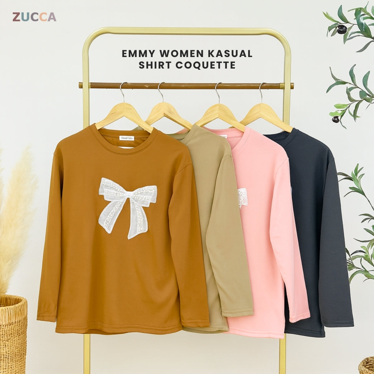 ZUCCA EMMY WOMEN KASUAL SHIRT COQUETTE LONG SLEEVE - MA110