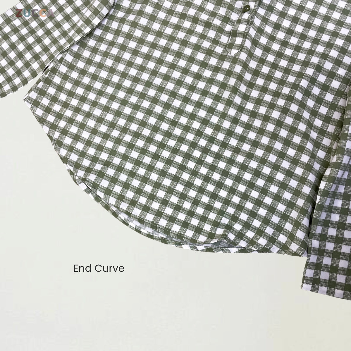 ZUCCA QISMINA KASUAL MUSLIMAH CHECKERED BLOUSE - MA115