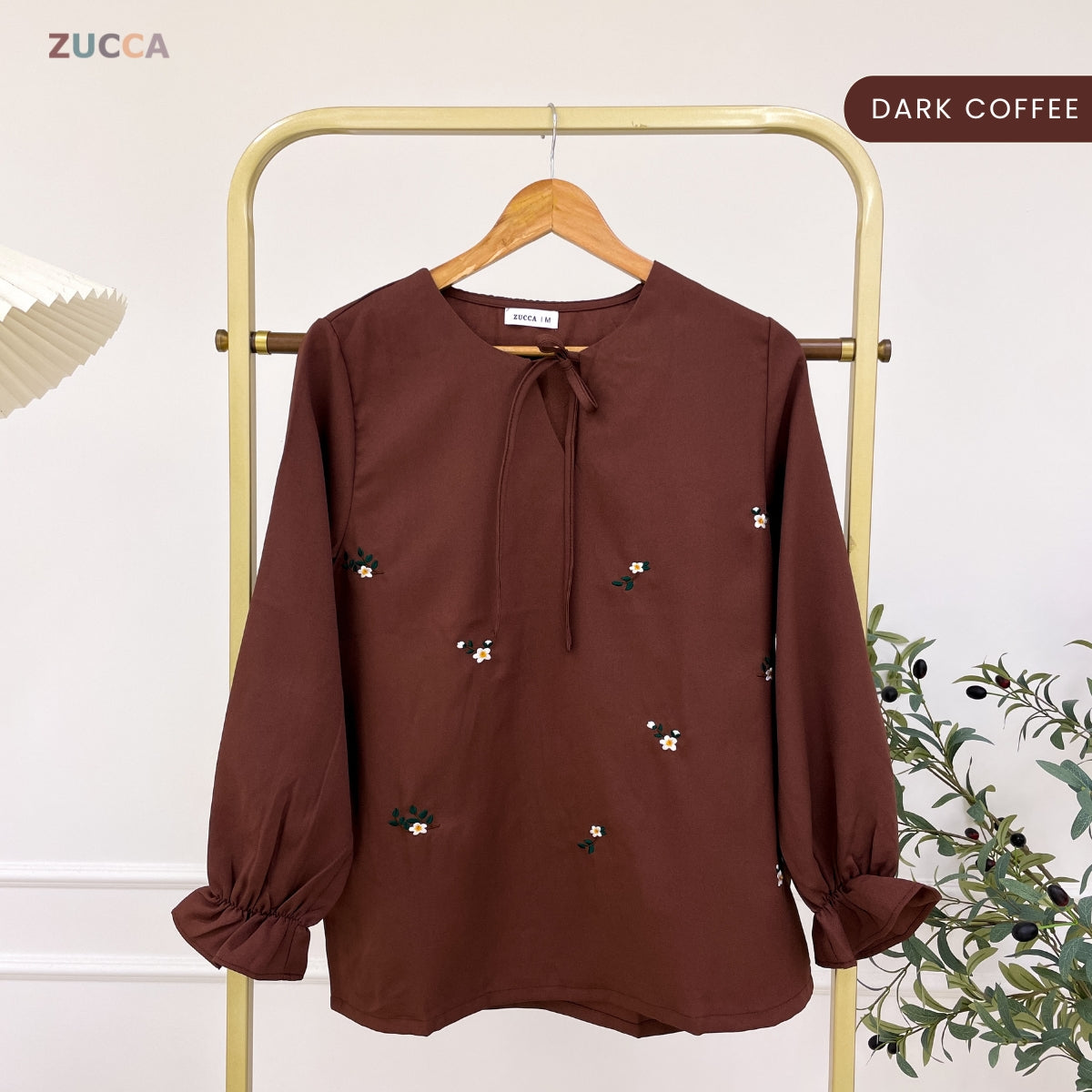 ZUCCA INTAN WOMEN KASUAL BLOUSE SULAMAN BUNGA - MA116