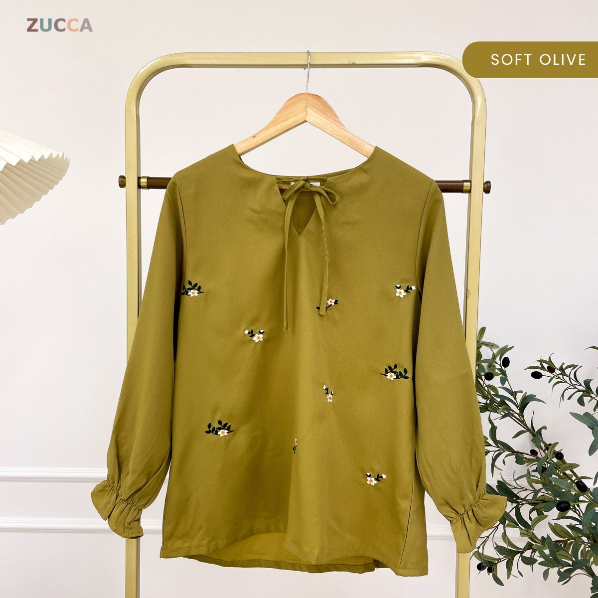 ZUCCA INTAN WOMEN KASUAL BLOUSE SULAMAN BUNGA - MA116