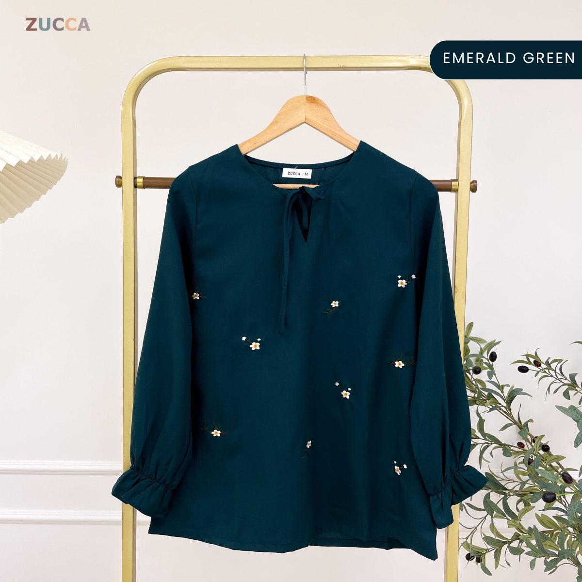 ZUCCA INTAN WOMEN KASUAL BLOUSE SULAMAN BUNGA - MA116