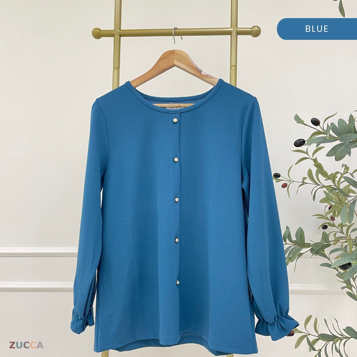 ZUCCA NOALLE KASUAL BLOUSE WANITA LENGAN PANJANG-MA118