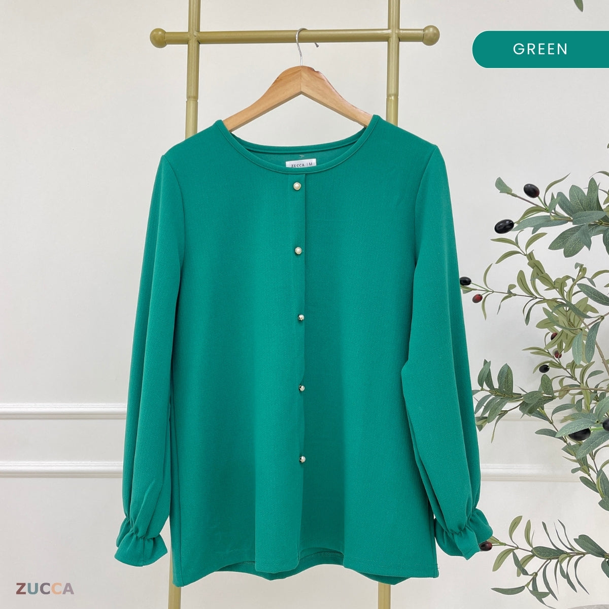 ZUCCA NOALLE KASUAL BLOUSE WANITA LENGAN PANJANG-MA118