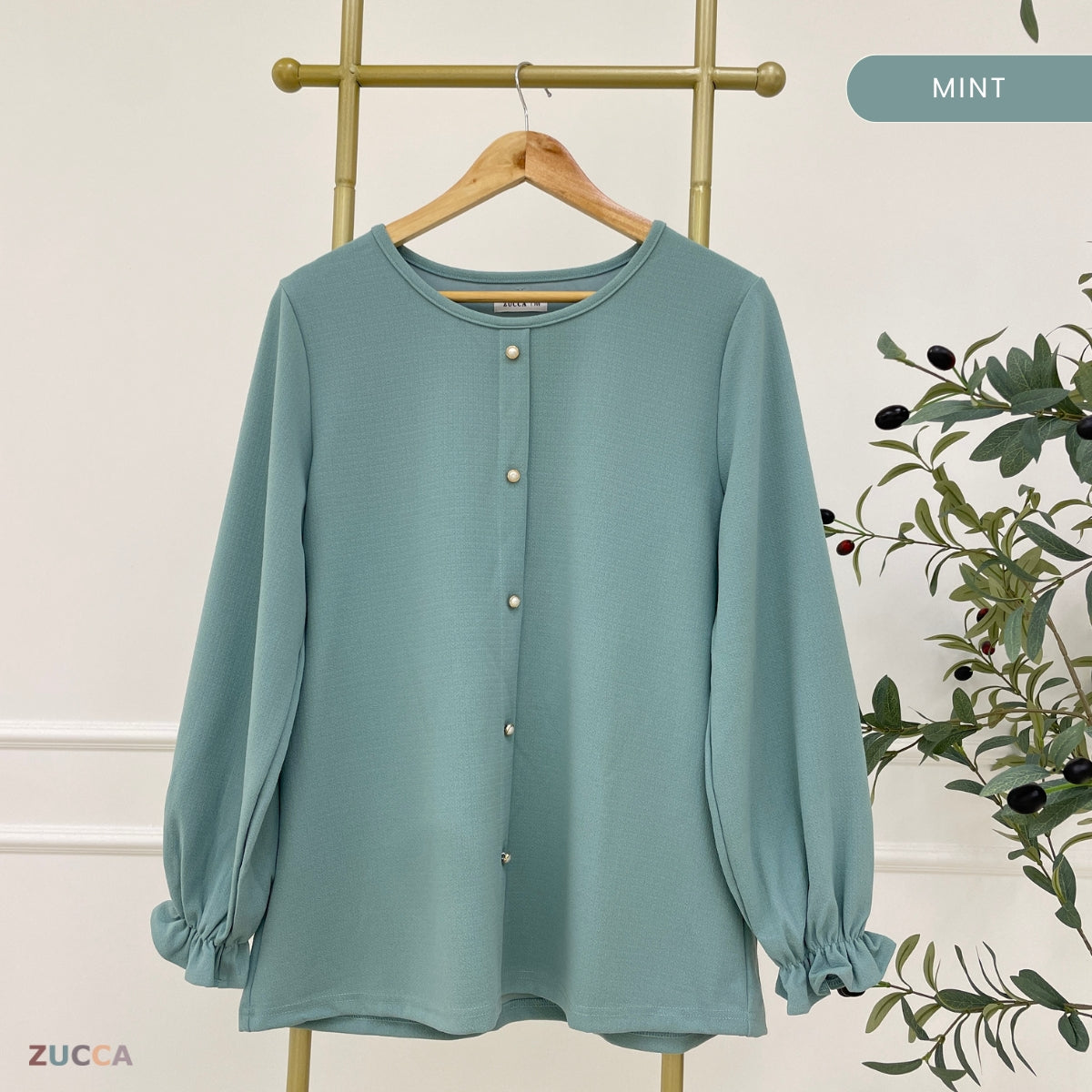 ZUCCA NOALLE KASUAL BLOUSE WANITA LENGAN PANJANG-MA118