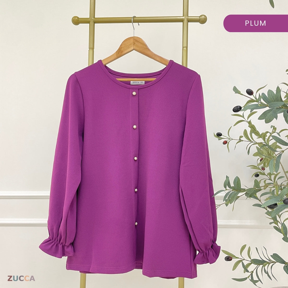 ZUCCA NOALLE KASUAL BLOUSE WANITA LENGAN PANJANG-MA118