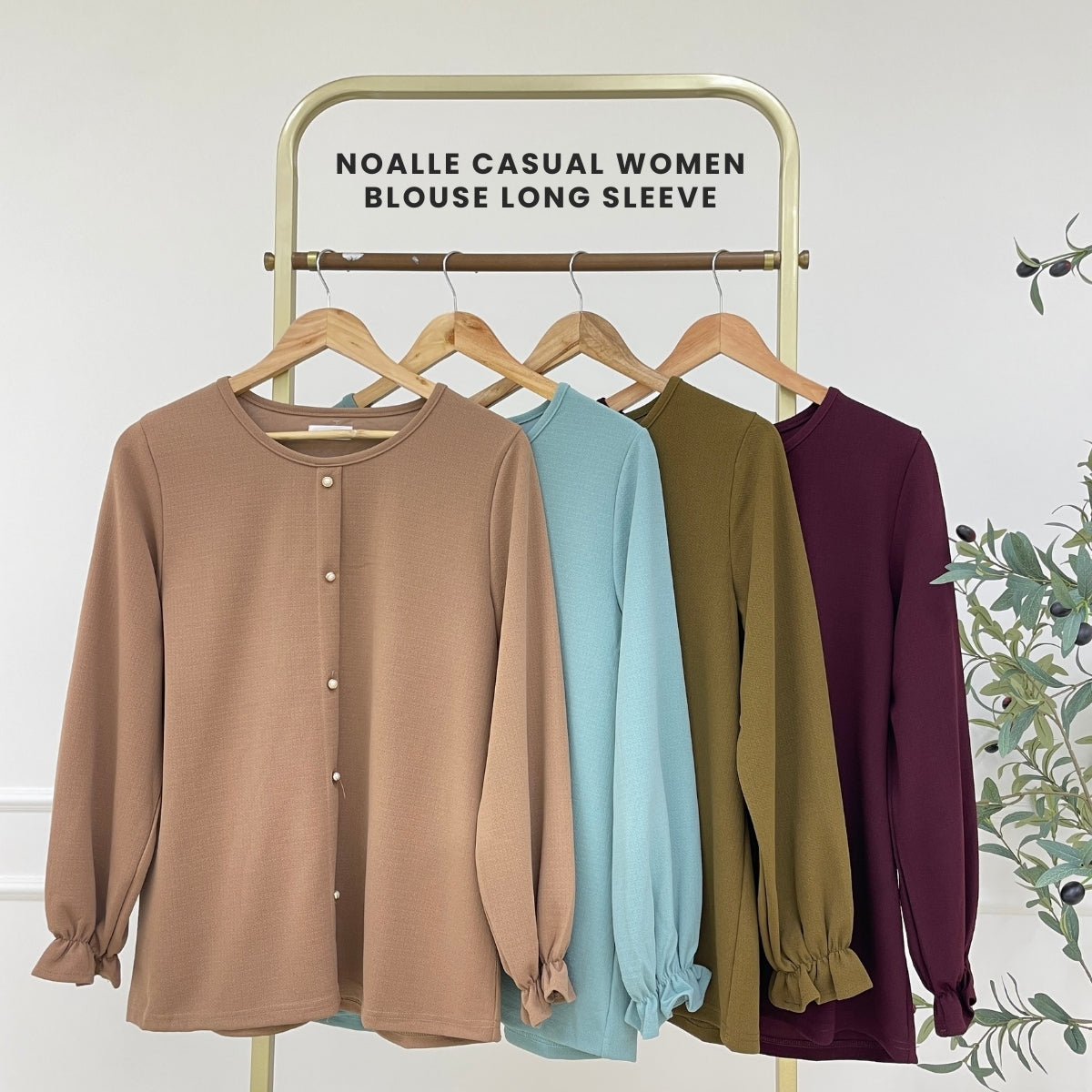 ZUCCA NOALLE KASUAL BLOUSE WANITA LENGAN PANJANG-MA118