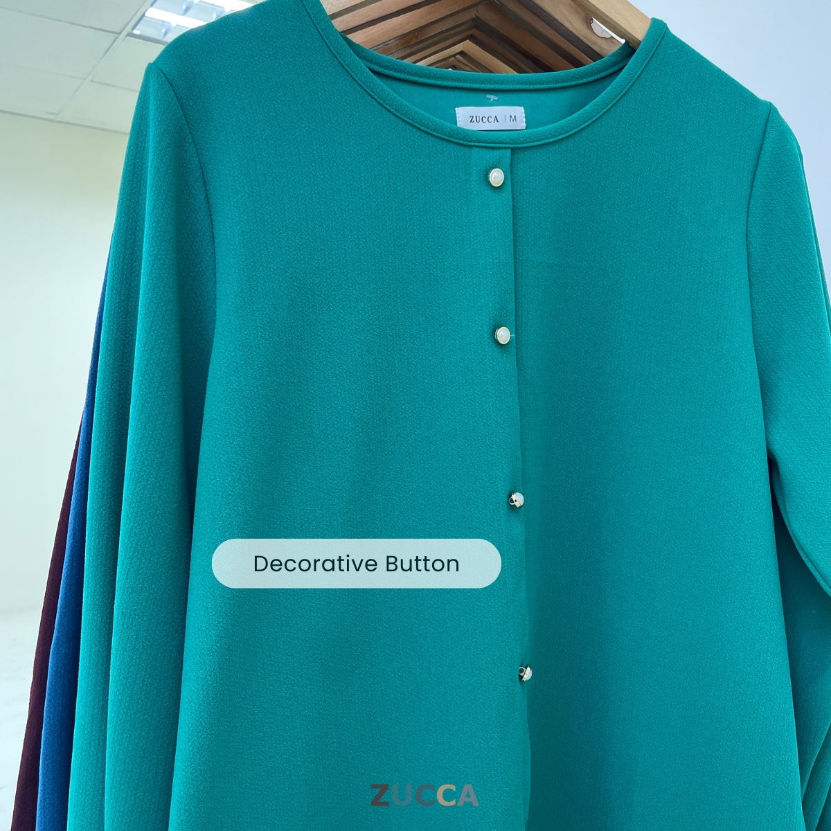 ZUCCA NOALLE KASUAL BLOUSE WANITA LENGAN PANJANG-MA118