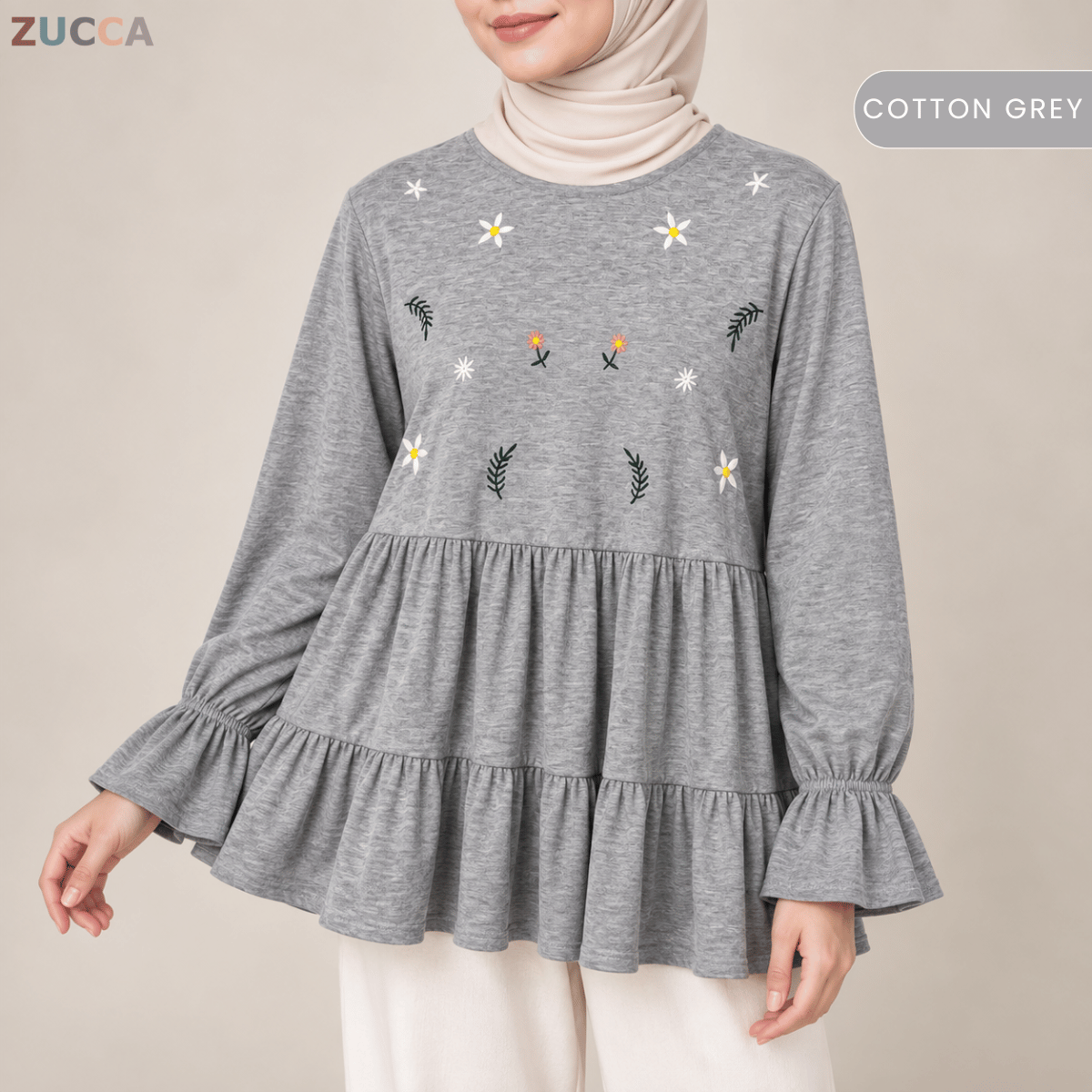 ZUCCA SYAWANI WOMEN KASUAL DOLLY BLOUSE LONG SLEEVE - MA119