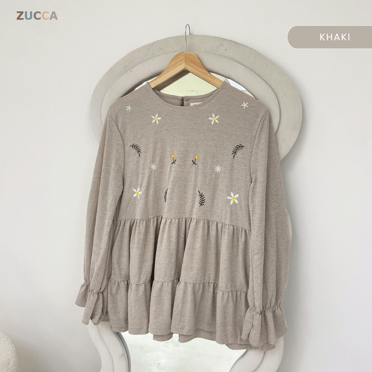 ZUCCA SYAWANI WOMEN KASUAL DOLLY BLOUSE LONG SLEEVE - MA119