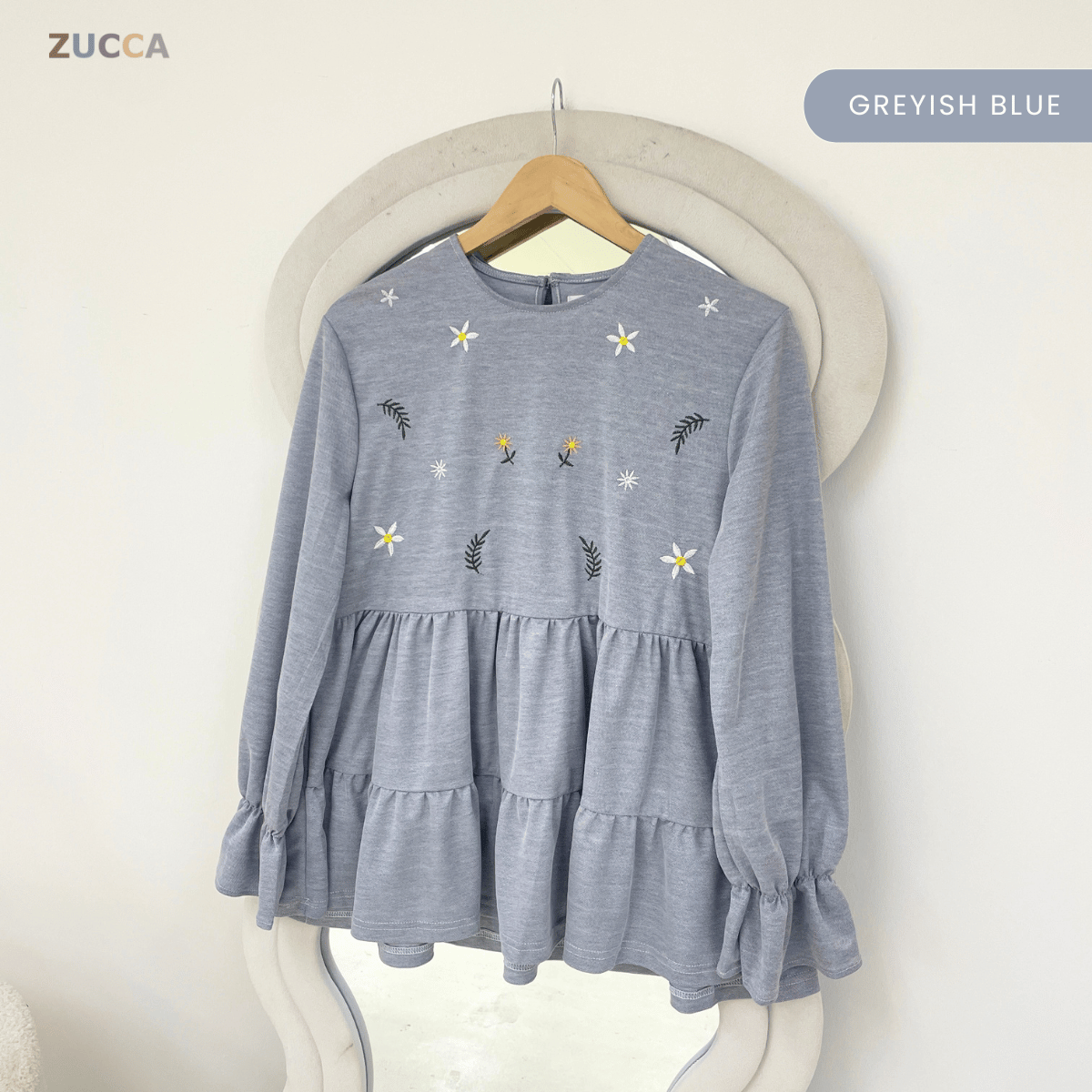 ZUCCA SYAWANI WOMEN KASUAL DOLLY BLOUSE LONG SLEEVE - MA119