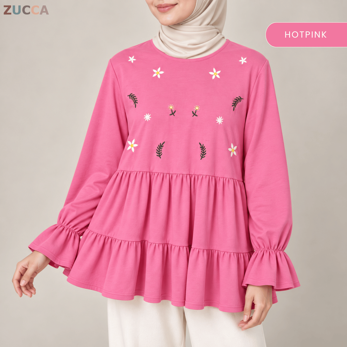 ZUCCA SYAWANI WOMEN KASUAL DOLLY BLOUSE LONG SLEEVE - MA119