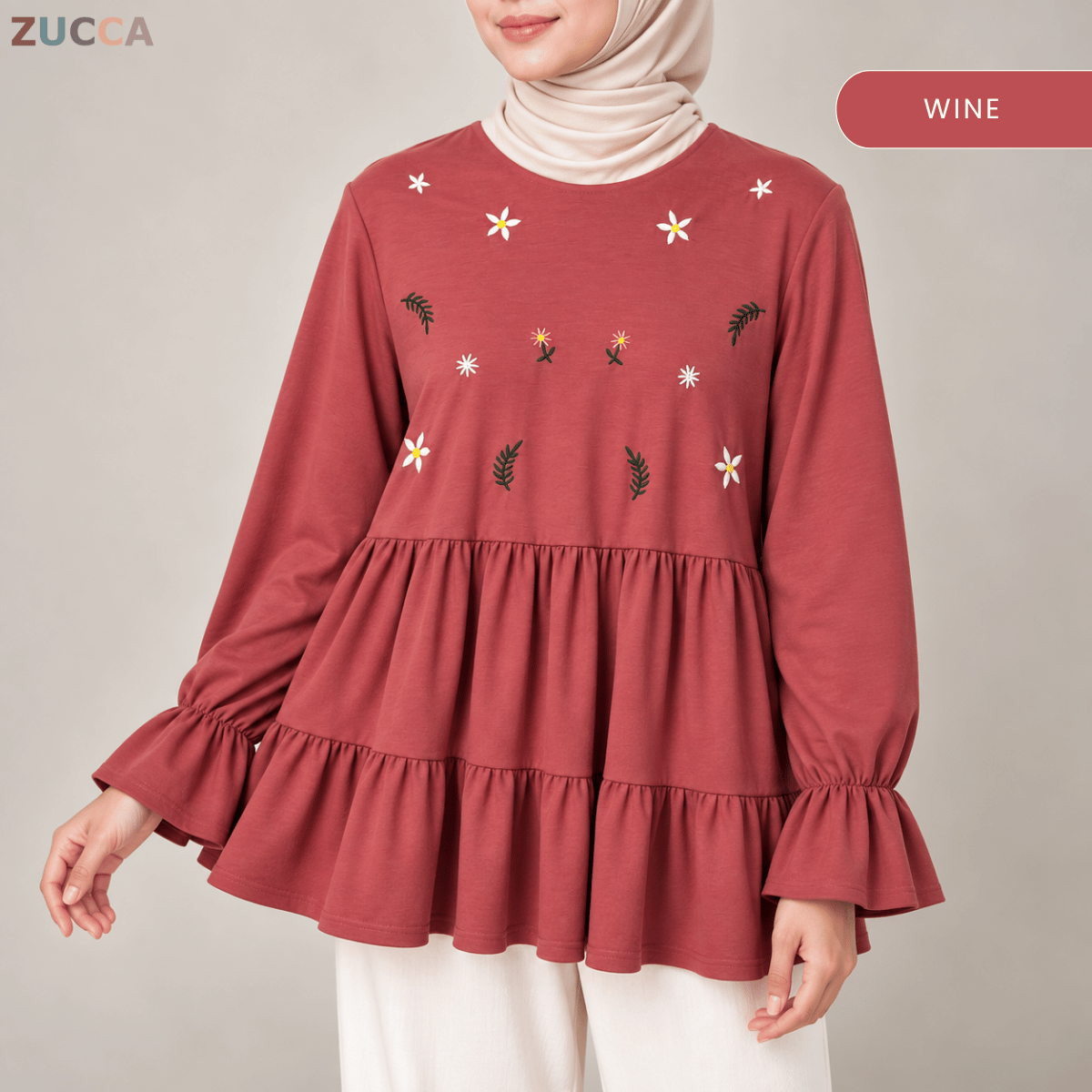 ZUCCA SYAWANI WOMEN KASUAL DOLLY BLOUSE LONG SLEEVE - MA119