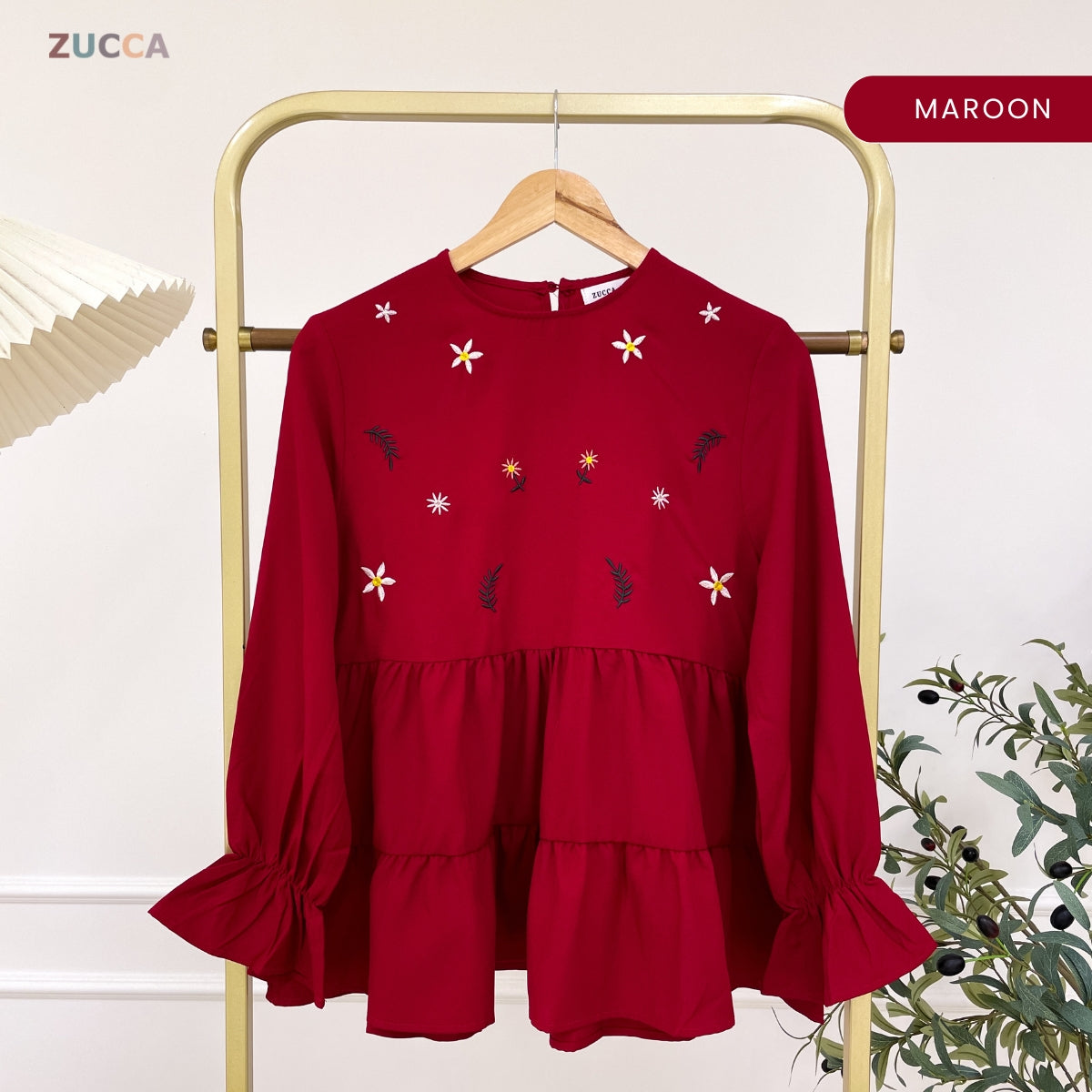 ZUCCA SYAWANI WOMEN KASUAL DOLLY BLOUSE LONG SLEEVE - MA119