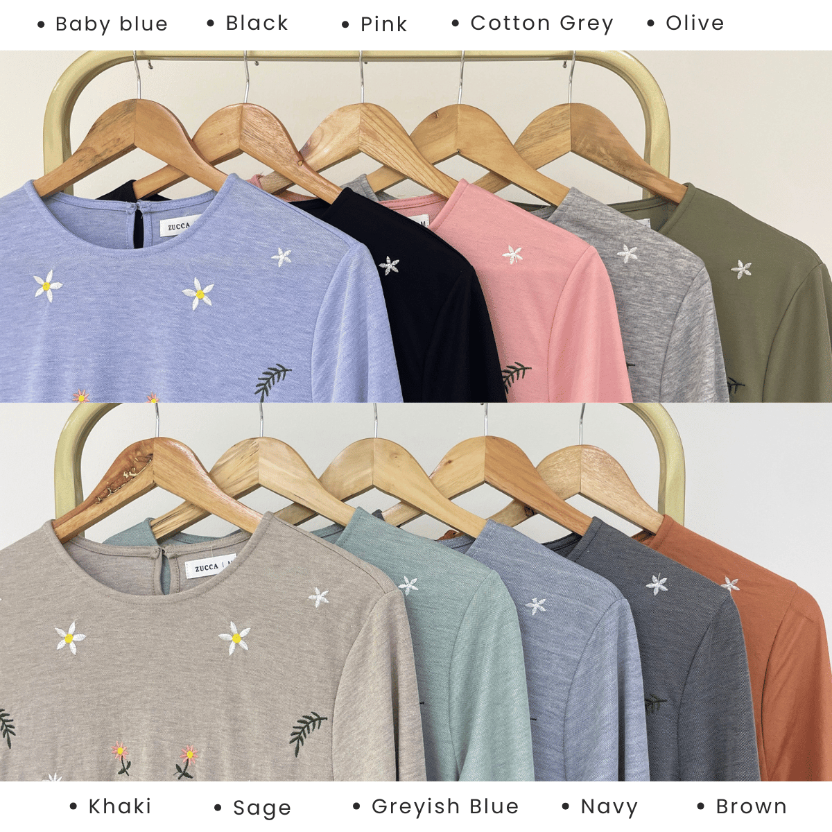 ZUCCA SYAWANI WOMEN KASUAL DOLLY BLOUSE LONG SLEEVE - MA119