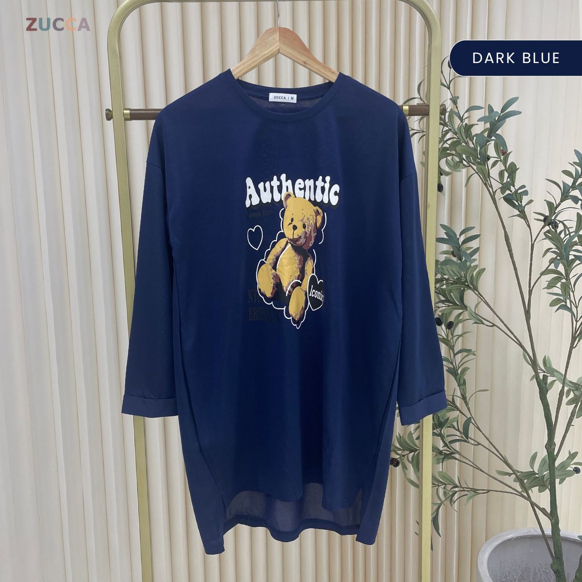 ZUCCA MURNI URBAN GRAPHIC TEE PEREMPUAN KASUAL SHIRT LONG SLEEVE - MA120