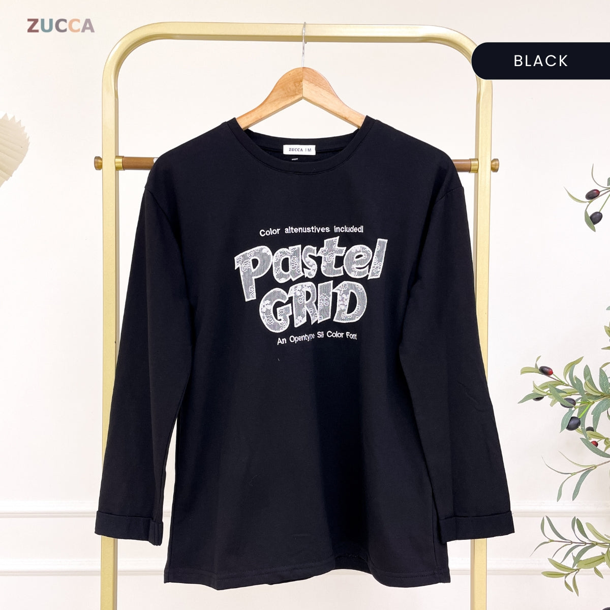 ZUCCA ASHLEY WOMEN GRAPHIC SHIRT LONG SLEEVE - MA124