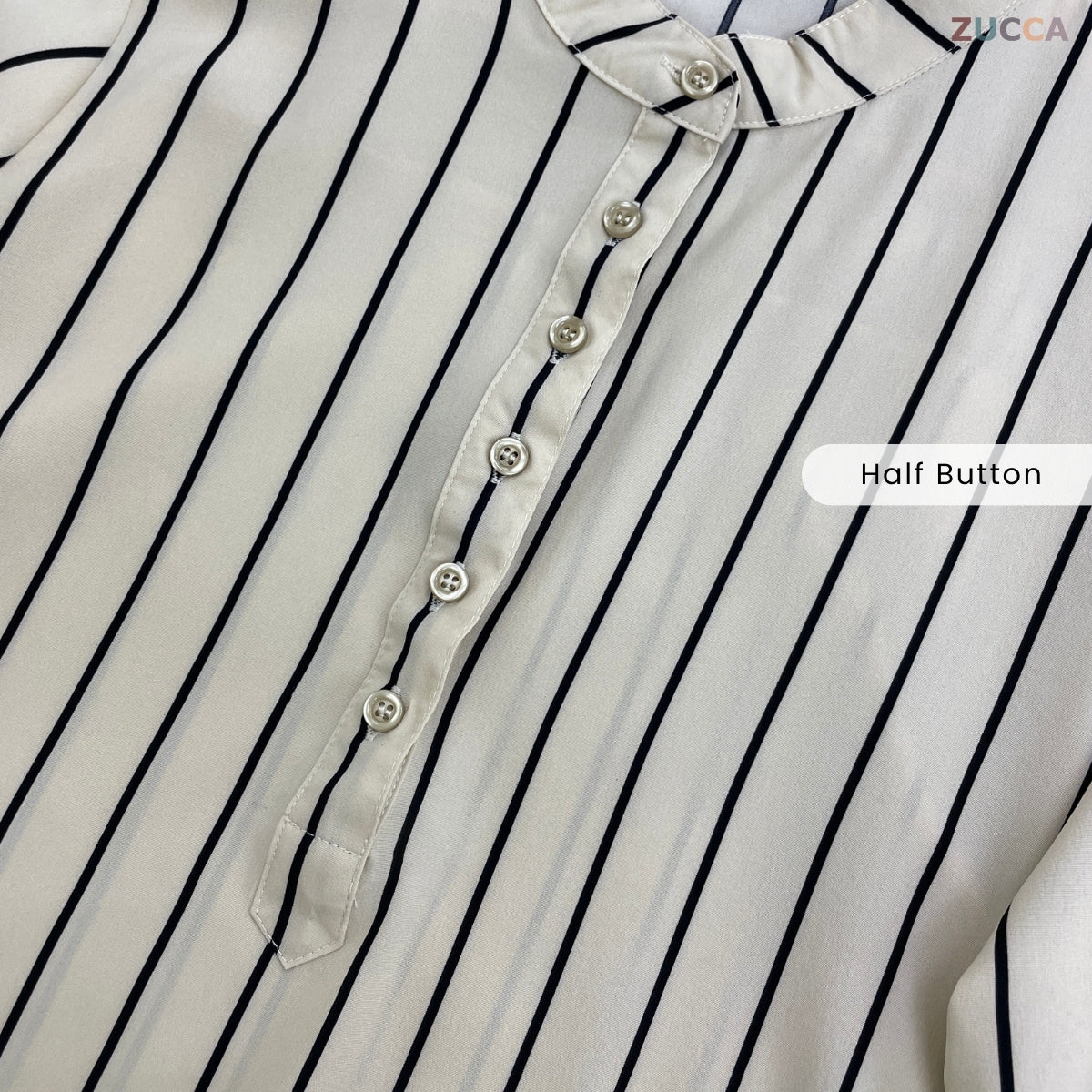 ZUCCA JULIA KASUAL STRIPE BLOUSE PEREMPUAN LENGAN PANJANG - MA127