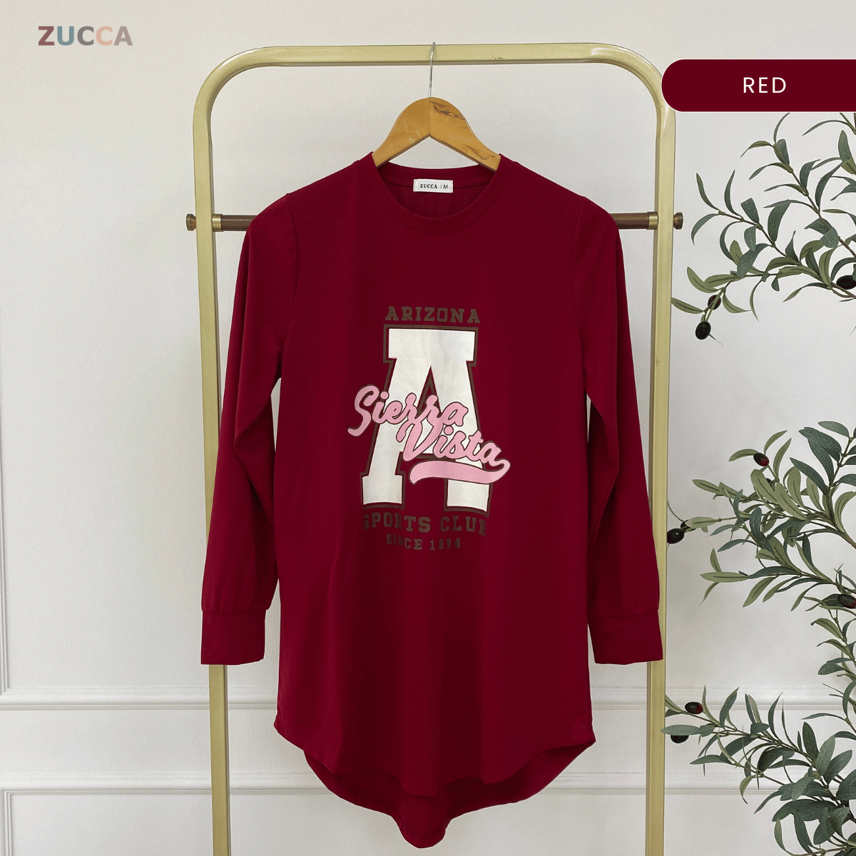 ZUCCA IZANI WOMEN LONG BLOUSE PRINTED LONG SLEEVE - MA129