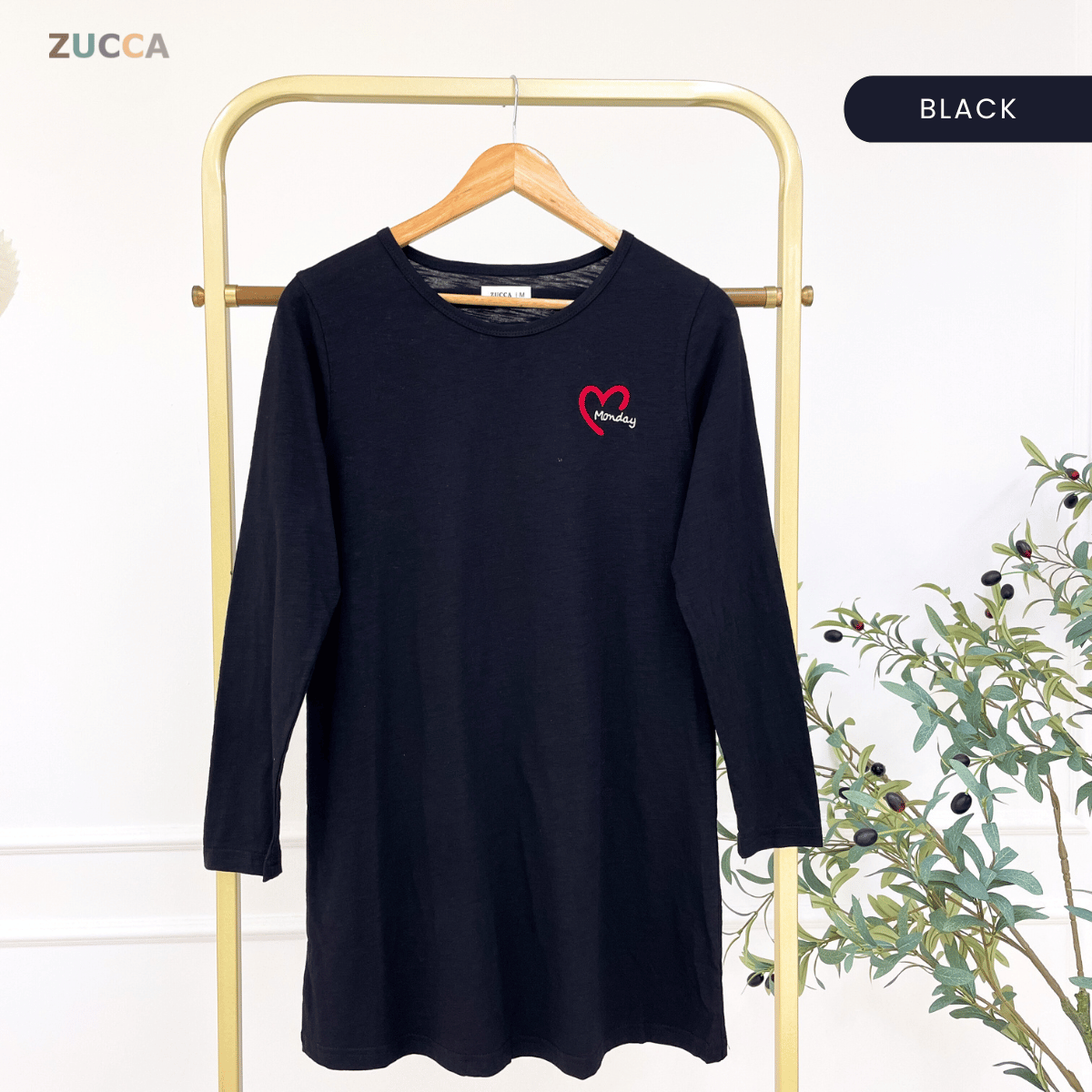 ZUCCA MARIAM RELAXED HEARTWEAR LONG TEE