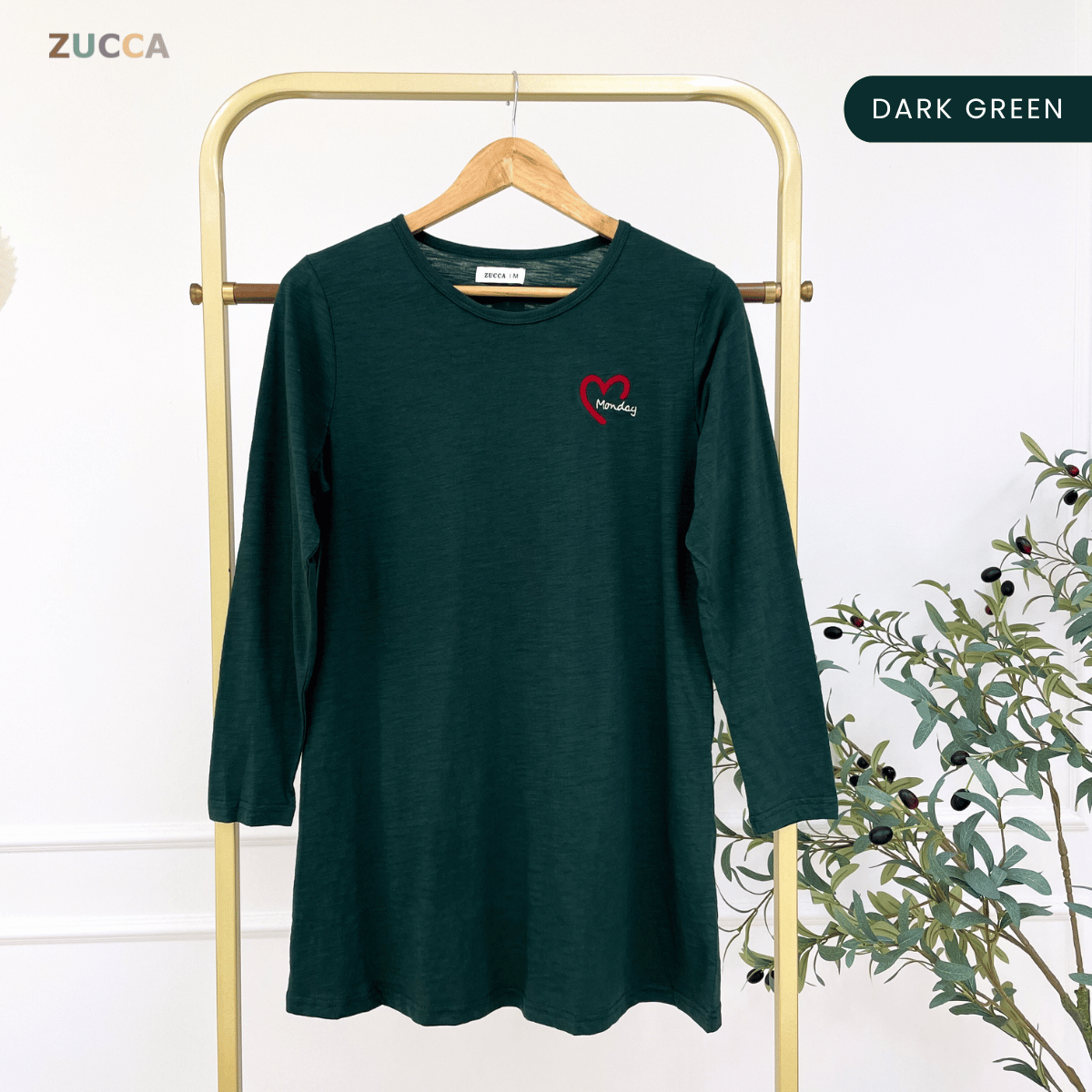 ZUCCA MARIAM RELAXED HEARTWEAR LONG TEE