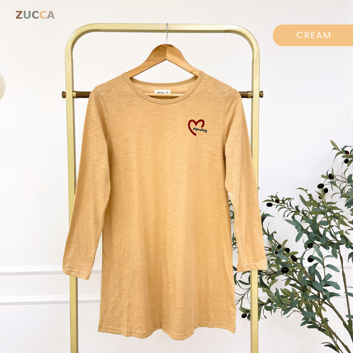 ZUCCA MARIAM RELAXED HEARTWEAR LONG TEE
