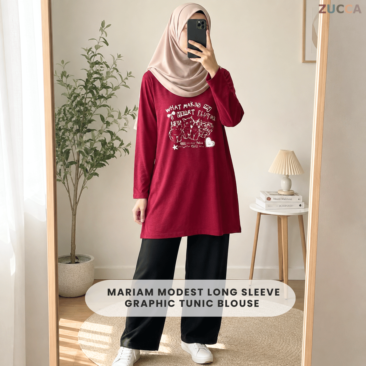 ZUCCA MARIAM RELAXED HEARTWEAR LONG TEE