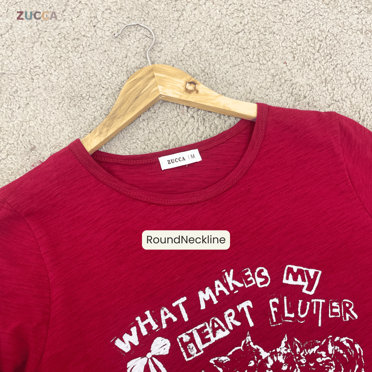 ZUCCA MARIAM RELAXED HEARTWEAR LONG TEE