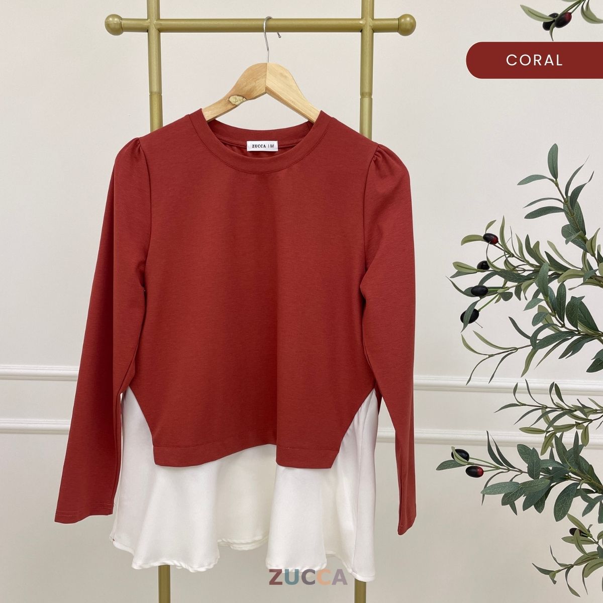 ZUCCA SUZY WOMEN KASUAL BLOUSE LONG SLEEVE - MA137