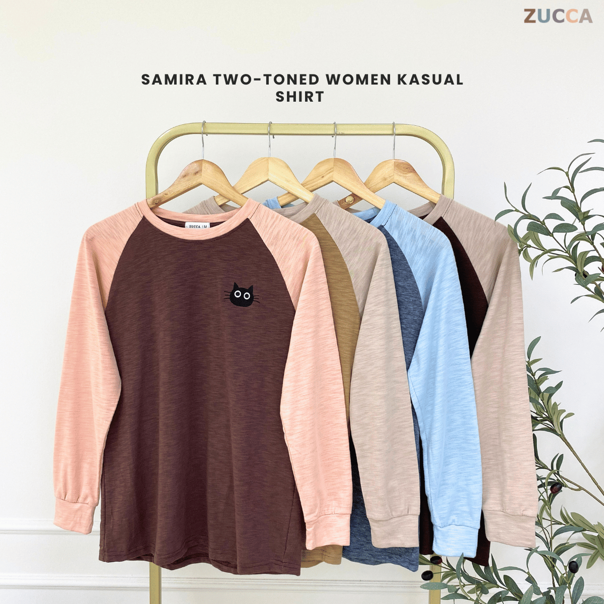 ZUCCA SAMIRA TWO-TONED WOMEN KASUAL SHIRT - MA141
