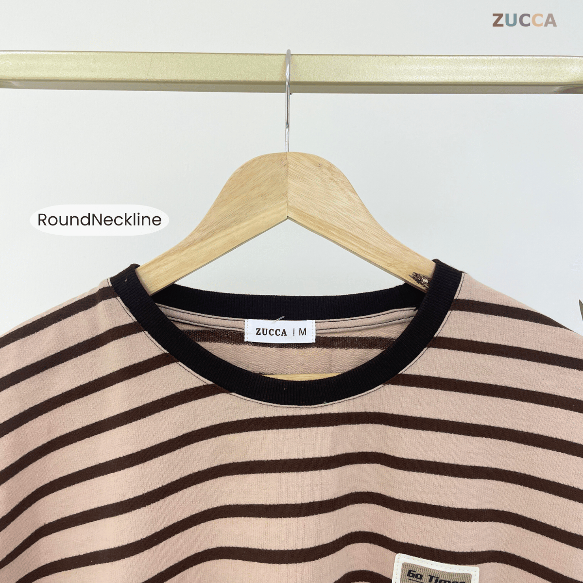 ZUCCA LANA STRIPED KASUAL MUSLIMAH BLOUSE - MA142