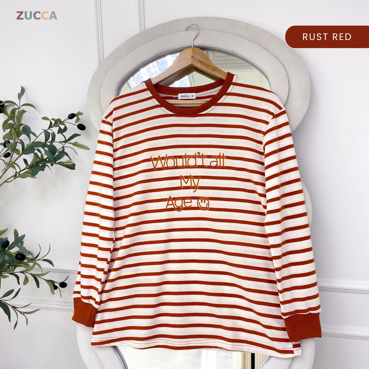 ZUCCA AVERY KASUAL WOMEN STRIPE T-SHIRT LONG SLEEVE - MA144