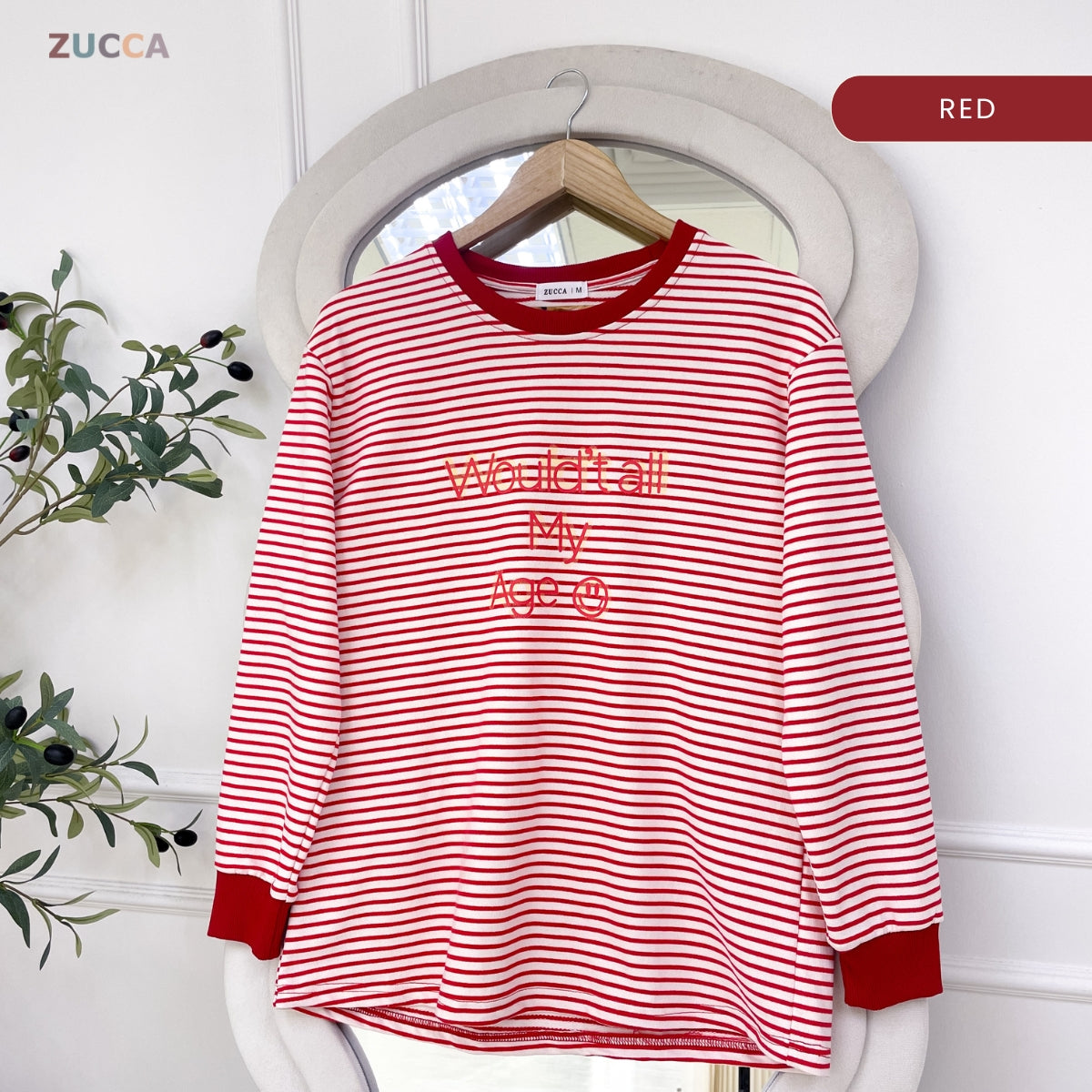 ZUCCA AVERY KASUAL WOMEN STRIPE T-SHIRT LONG SLEEVE - MA144