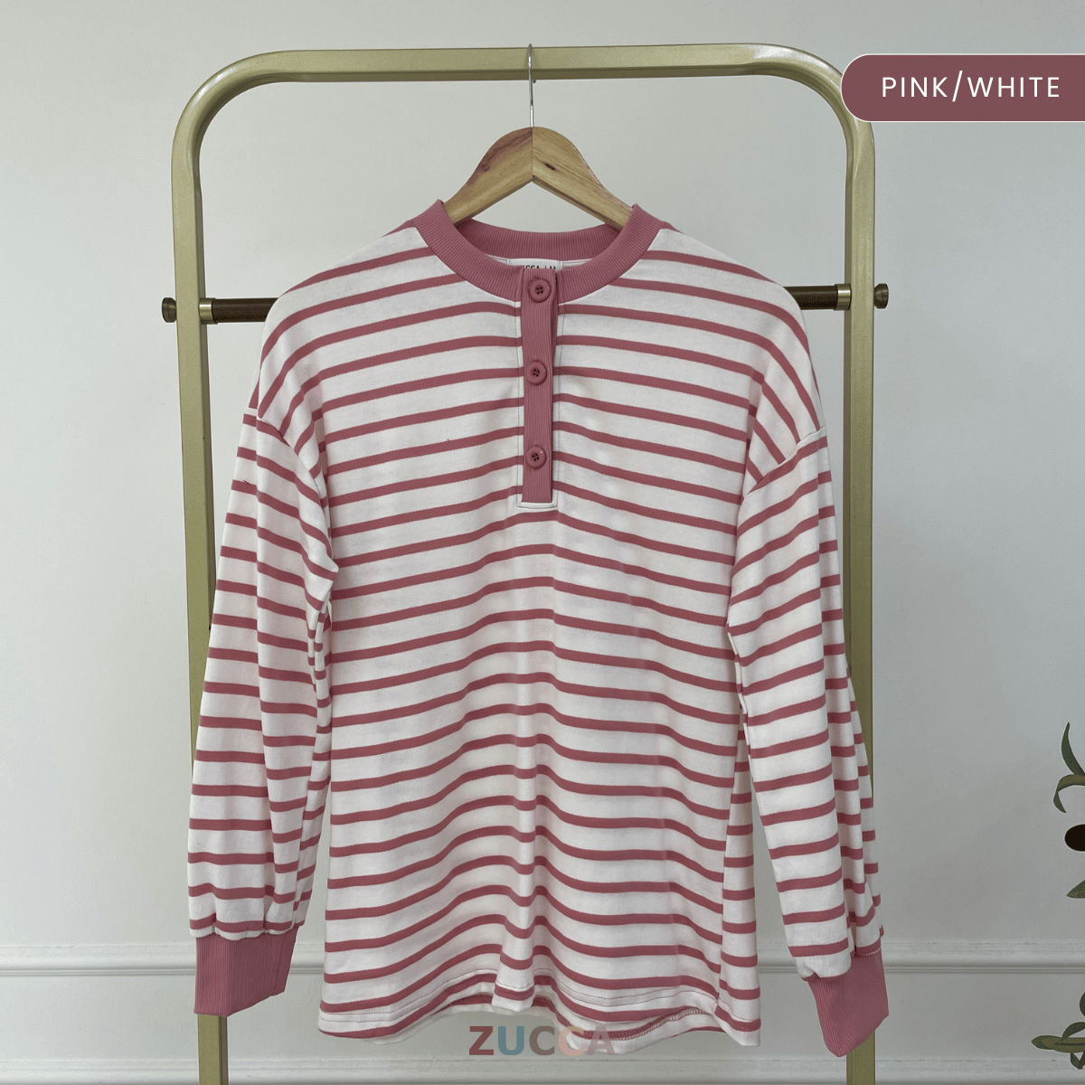 ZUCCA SUFIA CLASSIC STRIPE LONG SLEEVE - MA145 (GN230)