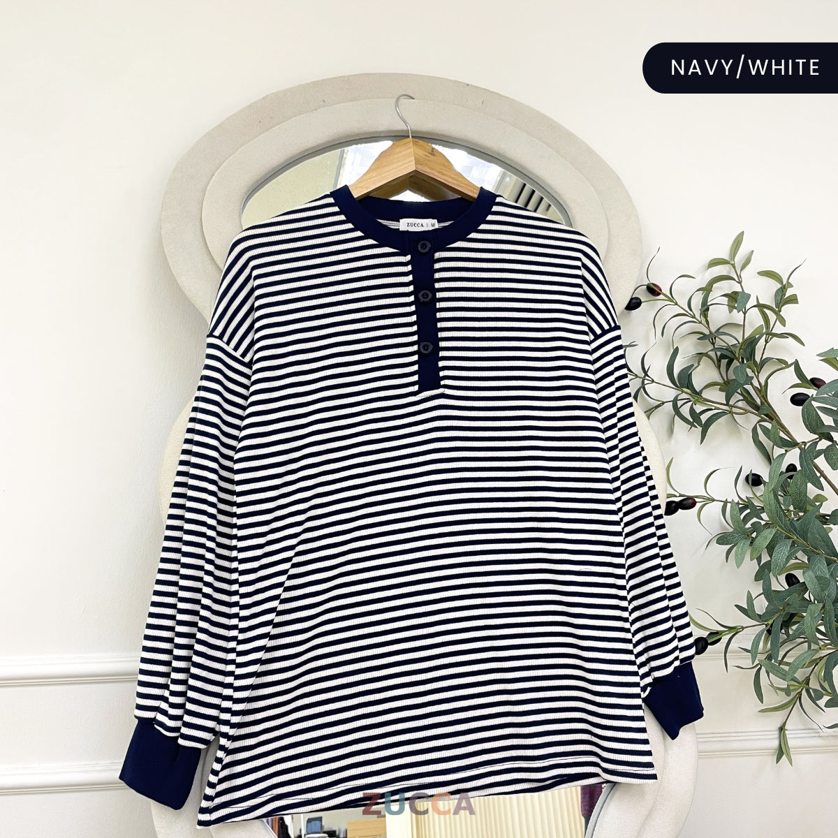 ZUCCA SUFIA CLASSIC STRIPE LONG SLEEVE - MA145 (GN230)